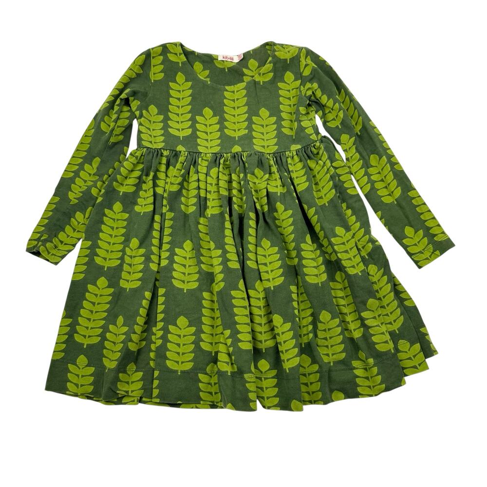 Kit + Lili Green Print Dress